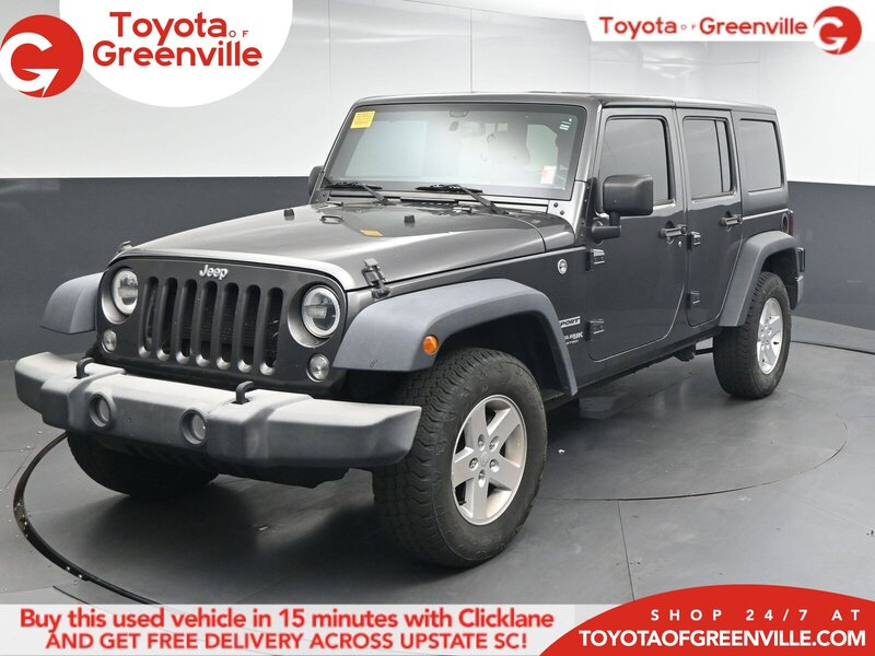 Used 2018 JEEP WRANGLER JK UNLIMITED SPORT S in GREENVILLE, SOUTH CAROLINA