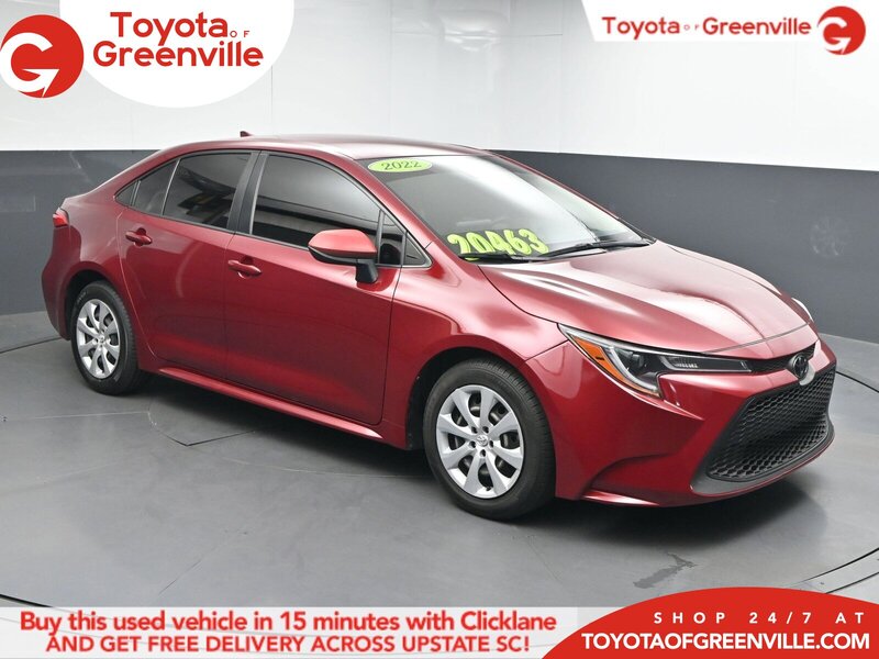 Used 2022 TOYOTA COROLLA LE in GREENVILLE, SOUTH CAROLINA