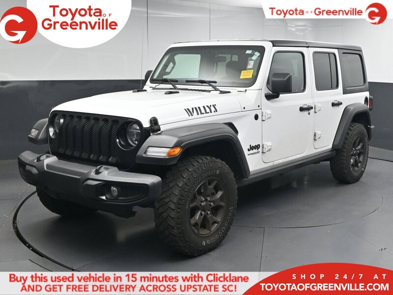 Used 2021 JEEP WRANGLER UNLIMITED WILLYS in GREENVILLE, SOUTH CAROLINA